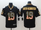 Pittsburgh Steelers #19 JuJu Smith-Schuster Black USA Flag Vapor Untouchable Limited Jersey