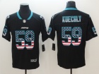 Carolina Panthers #59 Luke Kuechly Black USA Flag Vapor Untouchable Limited Jersey