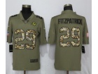 Miami Dolphins #29 Minkah Fitzpatrick Olive Camo Salute to Servie Limited Jersey