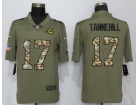 Miami Dolphins #17 Ryan Tannehill Olive Camo Salute to Servie Limited Jersey