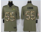 Denver Broncos #55 Bradley Chubb Olive Camo Salute To Service Limited Jersey