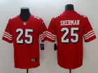 San Francisco 49ers #25 Richard Sherman Red 2018 Vapor Untouchable Limited Jersey