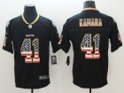 New Orleans Saints #41 Alvin Kamara Black USA Fashion Vapor Untouchable Limited Jersey