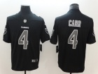 Oakland Raiders #4 Derek Carr Black Impact Vapor Untouchable Limited Jersey