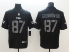 New England Patriots #87 Rob Gronkowski Black Impact Vapor Untouchable Limited Jersey