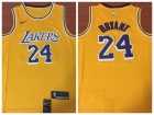 Nike Los Angeles Lakers #24 Kobe Bryant Gold New Style Basketball Jersey