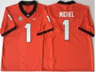 Georgia Bulldogs #1 Sony Michel Red Limited Jerseys