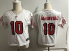 San Francisco 49ers #10 Jimmy Garoppolo White Color Rush Limited Football Toddler Jersey