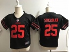 San Francisco 49ers #25 Richard Sherman Black Toddler Jersey