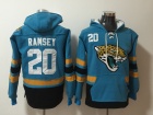 Jacksonville Jaguars #20 Jalen Ramsey Green Pullover Pocket Hoodies