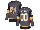 Men's Vegas Golden Knights Adidas Gray Any Name Any Number Stitched Custom Hockey Jersey