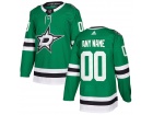 Men's Dallas Stars Adidas Green Any Name Any Number Stitched Custom Hockey Jersey