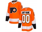 Men's Philadelphia Flyers Adidas Orange Any Name Any Number Stitched Custom Hockey Jersey