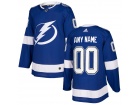 Men's Tampa Bay Lightning Adidas Blue Any Name Any Number Stitched Custom Hockey Jersey