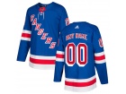 Men's New York Rangers Adidas Blue Any Name Any Number Stitched Custom Hockey Jersey