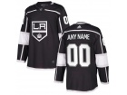 Men's Los Angeles Kings Adidas Black Any Name Number Stitched Custom Hockey Jersey