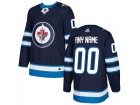 Men's Winnipeg Jets Adidas Navy Blue Any Name Number Stitched Custom Hockey Jersey