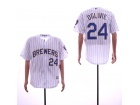 Milwaukee Brewers #24 Ben Oglivie White Cool Base Jerseys