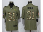 Tennessee Titans #31 Kevin Byard Olive/Camo Salute to Service Limited Jersey