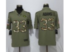 New York Jets #33 Jamal Adams Olive/Camo Salute to Service Limited Jersey