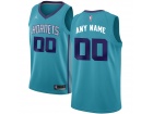 Men's Charlotte Hornets Jordan Brand Teal Swingman Any Name Number Stitched Custom Jersey