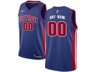 Men's Detroit Pistons Nike Blue Swingman Any Name Number Stitched Custom Jersey