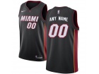 Men's Miami Heat Nike Black Swingman Any Name Any Number Stitched Custom Jersey