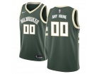 Men's Milwaukee Bucks Nike Green Swingman Any Name Number Stitched Custom Jersey