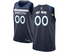 Men's Minnesota Timberwolves Nike Navy Swingman Any Name Number Stitched Custom Jersey