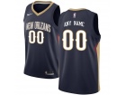 Men's New Orleans Pelicans Nike Navy Swingman Any Name Number Stitched Custom Jersey