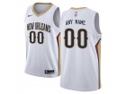 Men's New Orleans Pelicans Nike White Swingman Any Name Number Stitched Custom Jersey