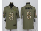 Tennessee Titans #8 Marcus Mariota Olive/Camo Salute to Service Limited Jersey