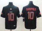 San Francisco 49ers #10 Jimmy Garoppolo Black Impact Vapor Untouchable Limited Jersey