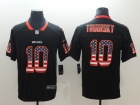 Chicago Bears #10 Mitch Trubisky Black USA Flag Vapor Untouchable Limited Jersey