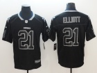 Dallas Cowboys #21 Ezekiel Elliott Black Lights Out Vapor Untouchable Limited Jersey