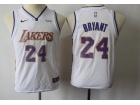 Nike Los Angeles Lakers #24 Kobe Bryant White Youth Jersey