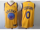 Nike Golden State Warriors #0 DeMarcus Cousins Yellow Swingman Jersey