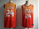 Utah Jazz #24 Grayson Allen Orange Rainbow City Jersey