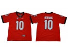 Georgia Bulldogs #10 Malik Herring Red Limited Jersey