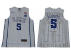 Duke Blue Devils #5 R.J. Barrett White College Basketball Jersey