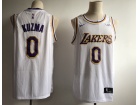 Nike Los Angeles Lakers #0 Kyle Kuzma White New Style Basketball Jersey