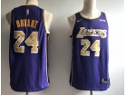 Nike Los Angeles Lakers #24 Kobe Bryant Purple New Style Basketball Jersey