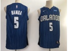 Nike Orlando Magic #5 Mo Bamba Blue Pinstrip Jersey