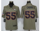 Denver Broncos #55 Bradley Chubb Olive  Salute To Service Limited Jersey