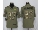 Jacksonville Jaguars #27 Leonard Fournette Olive Camo Salute to Service Limited Jersey