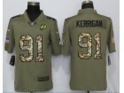 Washington Redskins #91 Ryan Kerrigan Olive Camo Salute To Service Limited Football Jersey