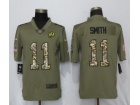 Washington Redskins #11 Alex Smith Olive Camo Salute To Service Limited Jersey