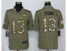 Tampa Bay Buccaneers #13 Mike Evans Olive Camo Salute To Service Limited Jersey