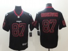 New England Patriots #87 Rob Gronkowski Black Lights Out Vapor Untouchable Limited Jersey