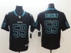 Carolina Panthers #59 Luke Kuechly Black Lights Out Vapor Untouchable Limited Jersey